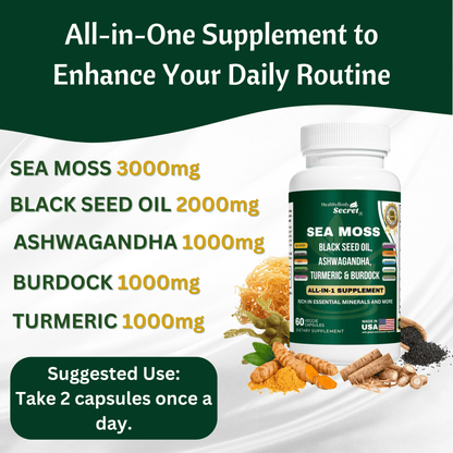 #ALL - IN - 1 SEA MOSS CAPSULES# - #Healthy Body Secret®#ALL - IN - 1 BERBERINE CAPSULES#Healthy Body Secret®###